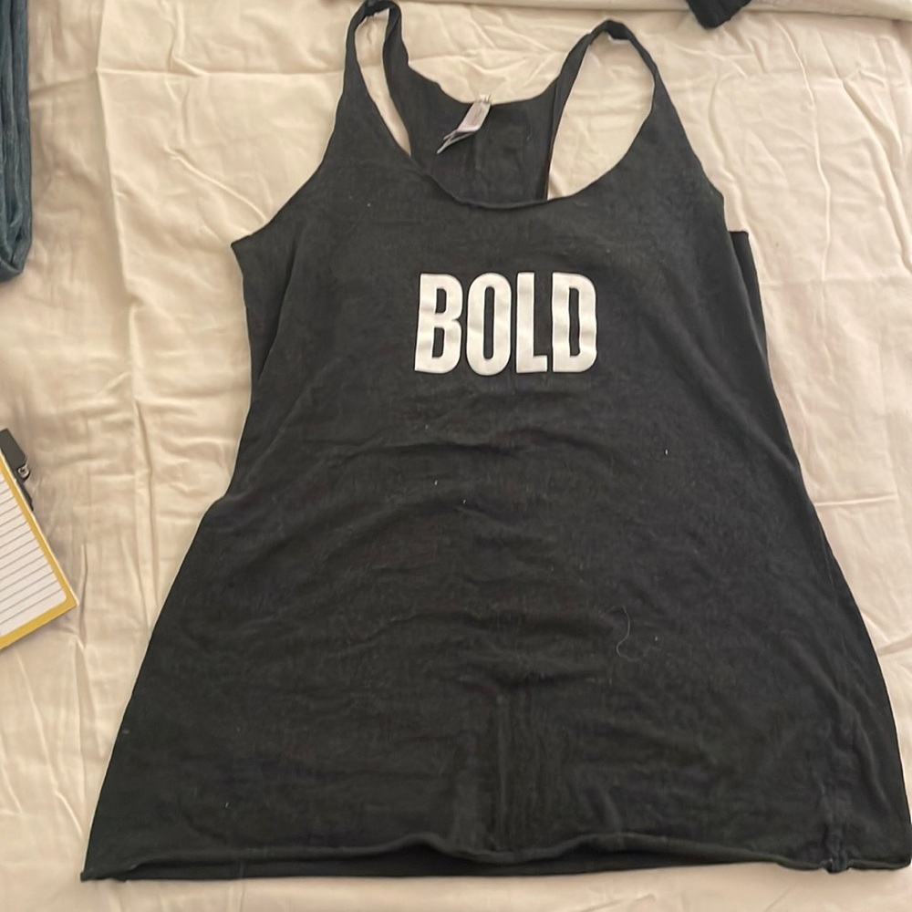 Medium gray tank top